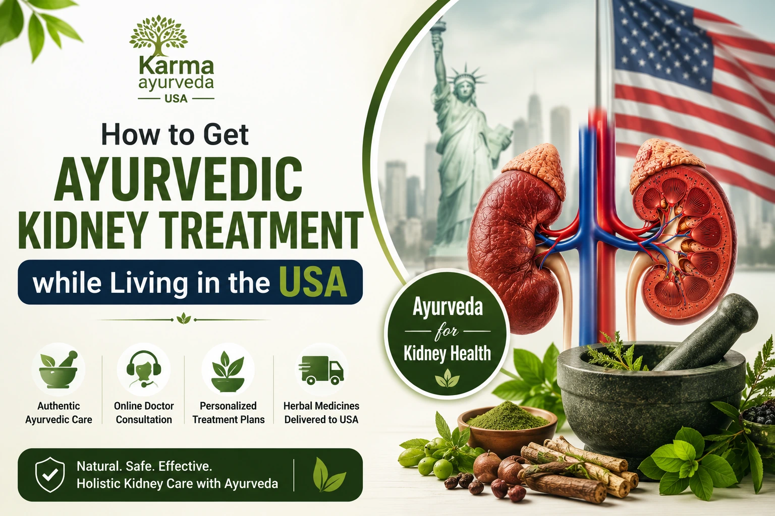How to get Ayurvedic Kidney Treatment while living in the USA?